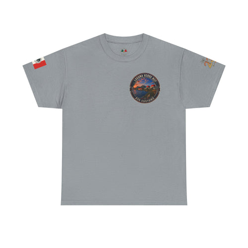 Laguna Verde coastal sunset tee | Laguna Verde NGP 235 Customs