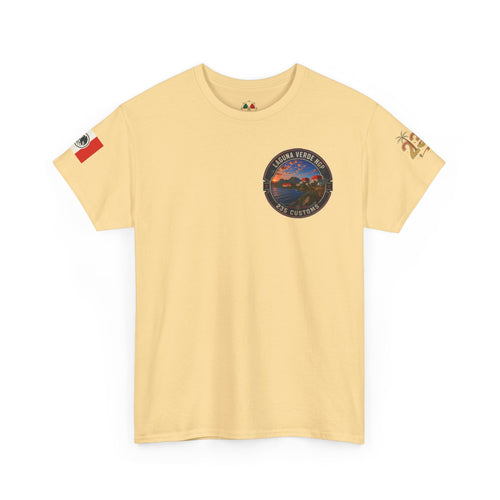 Laguna Verde coastal sunset tee | Laguna Verde NGP 235 Customs