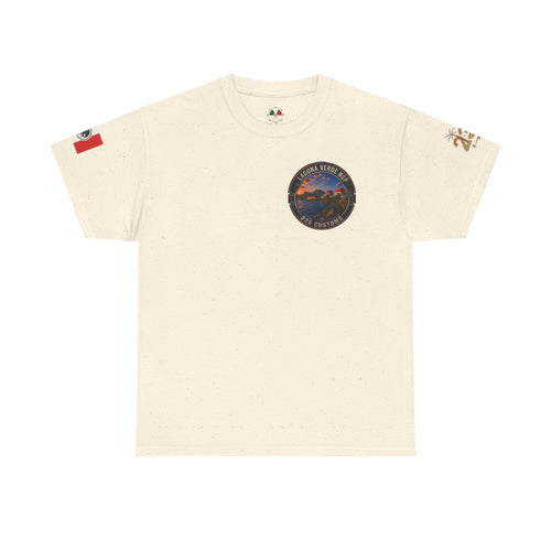 Laguna Verde coastal sunset tee | Laguna Verde NGP 235 Customs