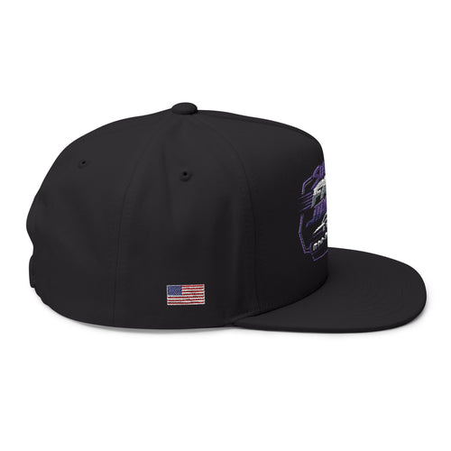 Flat Bill Cap — 'Super Jimmy' Retro Embroidered Snapback Hat