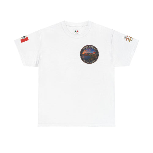 Laguna Verde coastal sunset tee | Laguna Verde NGP 235 Customs