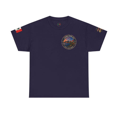 Laguna Verde coastal sunset tee | Laguna Verde NGP 235 Customs
