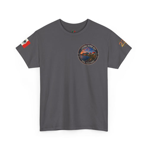 Laguna Verde coastal sunset tee | Laguna Verde NGP 235 Customs