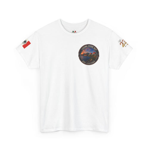 Laguna Verde coastal sunset tee | Laguna Verde NGP 235 Customs