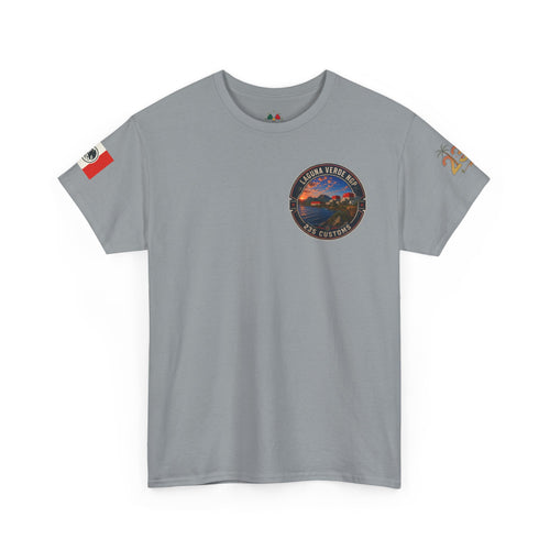 Laguna Verde coastal sunset tee | Laguna Verde NGP 235 Customs