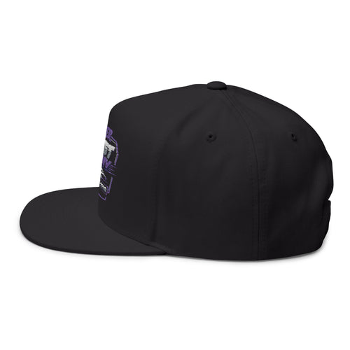 Flat Bill Cap — 'Super Jimmy' Retro Embroidered Snapback Hat