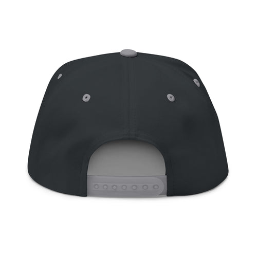 SSR Embroidered Flat Bill Cap — Racing Stripe Trucker Hat