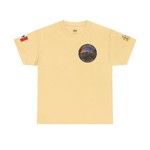 Laguna Verde coastal sunset tee | Laguna Verde NGP 235 Customs