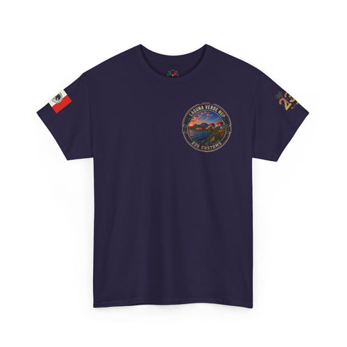 Laguna Verde coastal sunset tee | Laguna Verde NGP 235 Customs