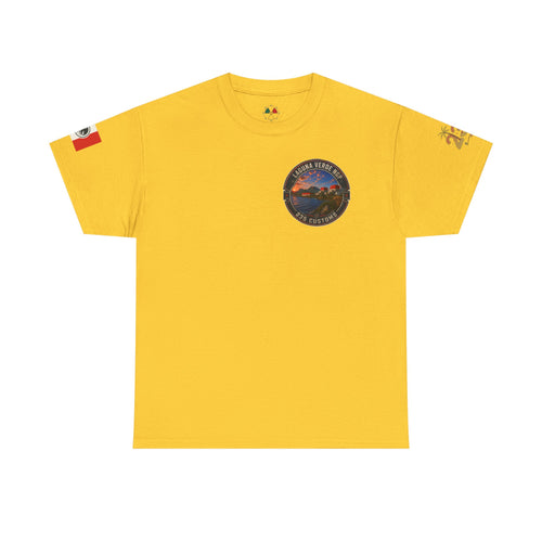 Laguna Verde coastal sunset tee | Laguna Verde NGP 235 Customs